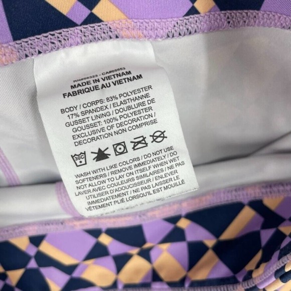 Nike Youth Girls Dri Fit Leggings Pants Size L Purple Triangle Active Running - Picture 6 of 9